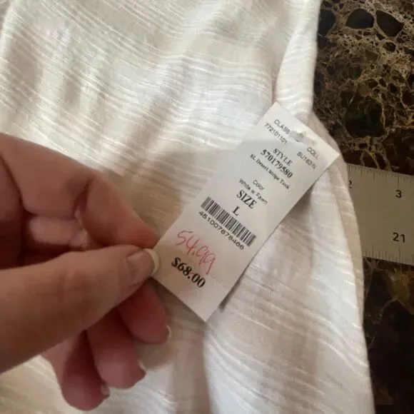 Textured Tank Cut Out Back